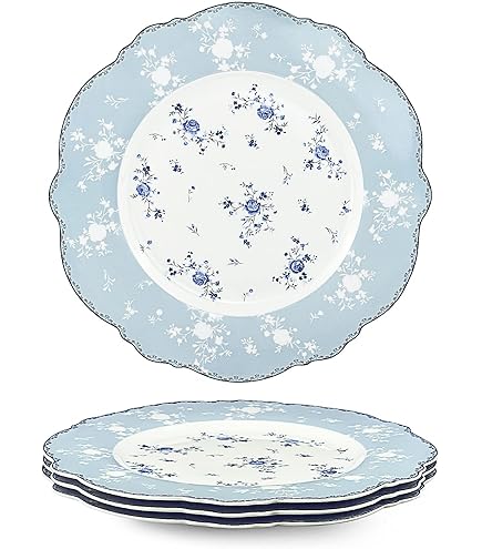 Amazon.com | Johann Haviland Blue Garland Pattern Set of Four